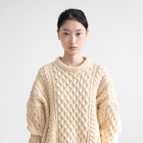 [12/1 출고 예정] Motion Wool Oversized Knit (Beige)