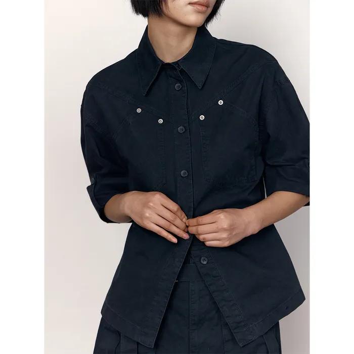 NOOMI SHIRT, BLACK