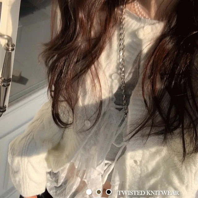 [벚꽃룩🌸여리핏]모즈 뽀용 소프트 꽈배기 봄봄 니트 긴팔 가디건 3color