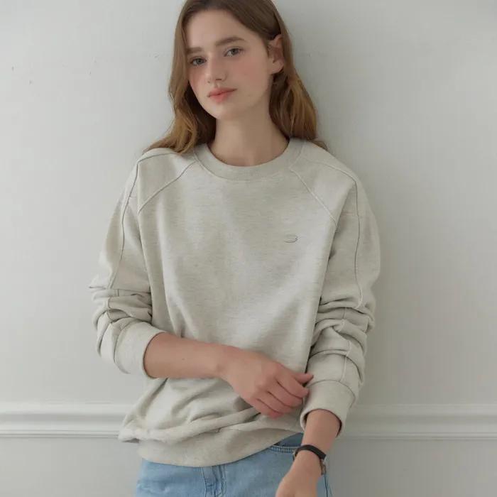 Cutline Raglan Sweatshirt - Oatmeal