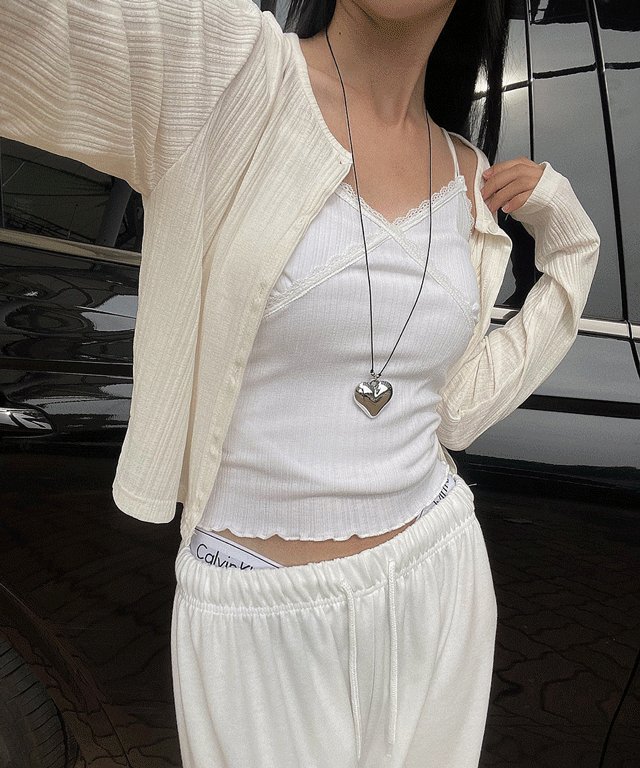 [여름가디건🐼] 모델 pick🖤 소프트 골지 버튼 가디건 -3color