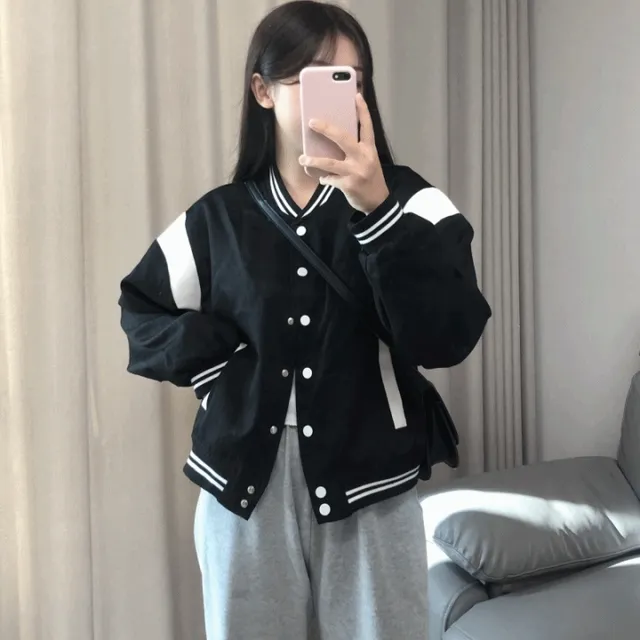 [🔥최저가🔥/재입고] 배색 바시티 야구 점퍼 자켓