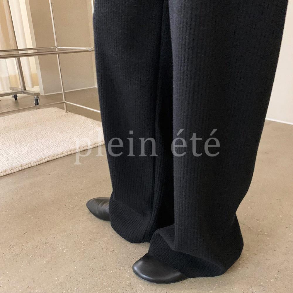 [플레인에떼](베스트재진행)와이드 골지 밴딩 팬츠 (5 color)