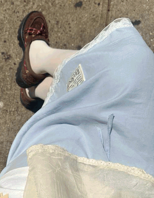 로우키샵 베이비 미디 스커트(2colors)