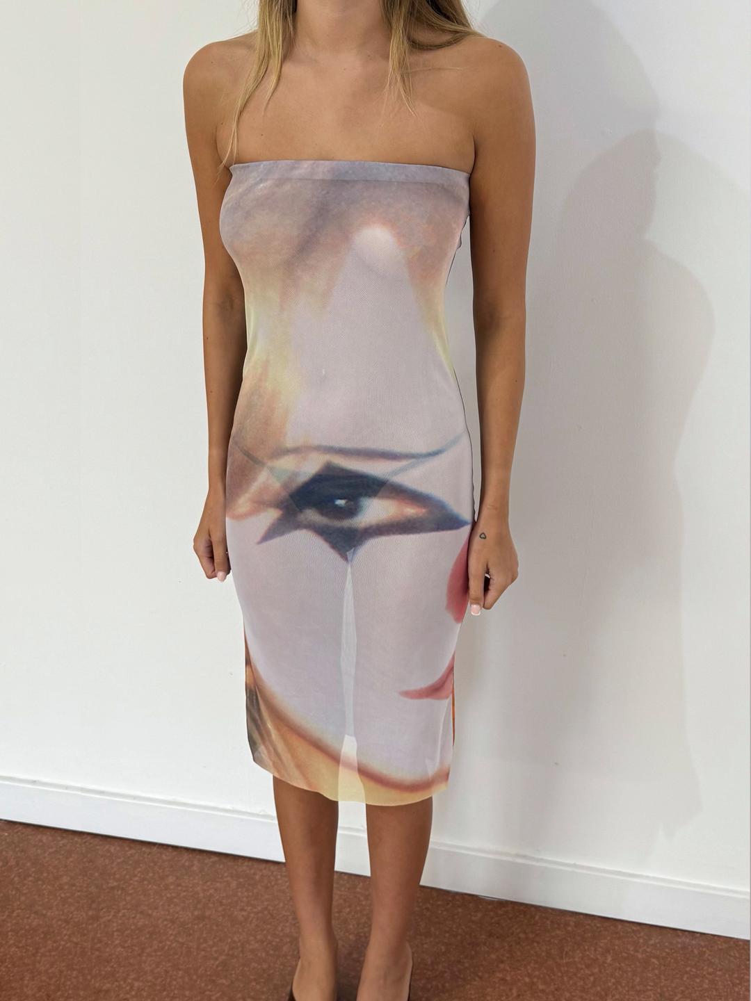 CLOWN MESH DRESS/SKIRT - XS