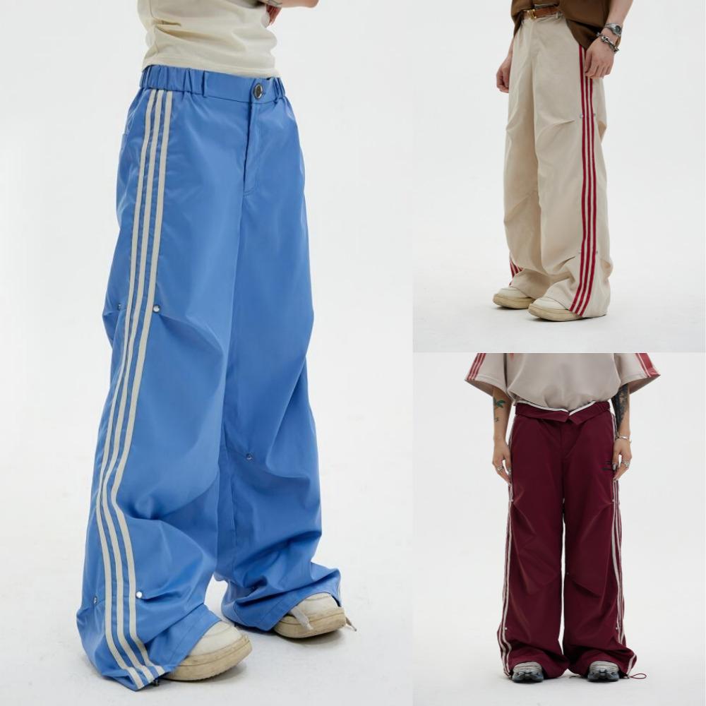 PEOPLESTYLE 파라슈트팬츠 여름 와이드 밴딩 조거 팬츠