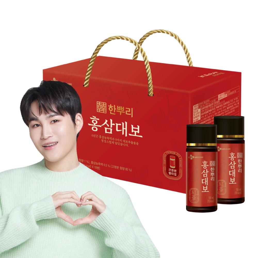 CJ 한뿌리 홍삼대보 병 100ml 10입 1박스