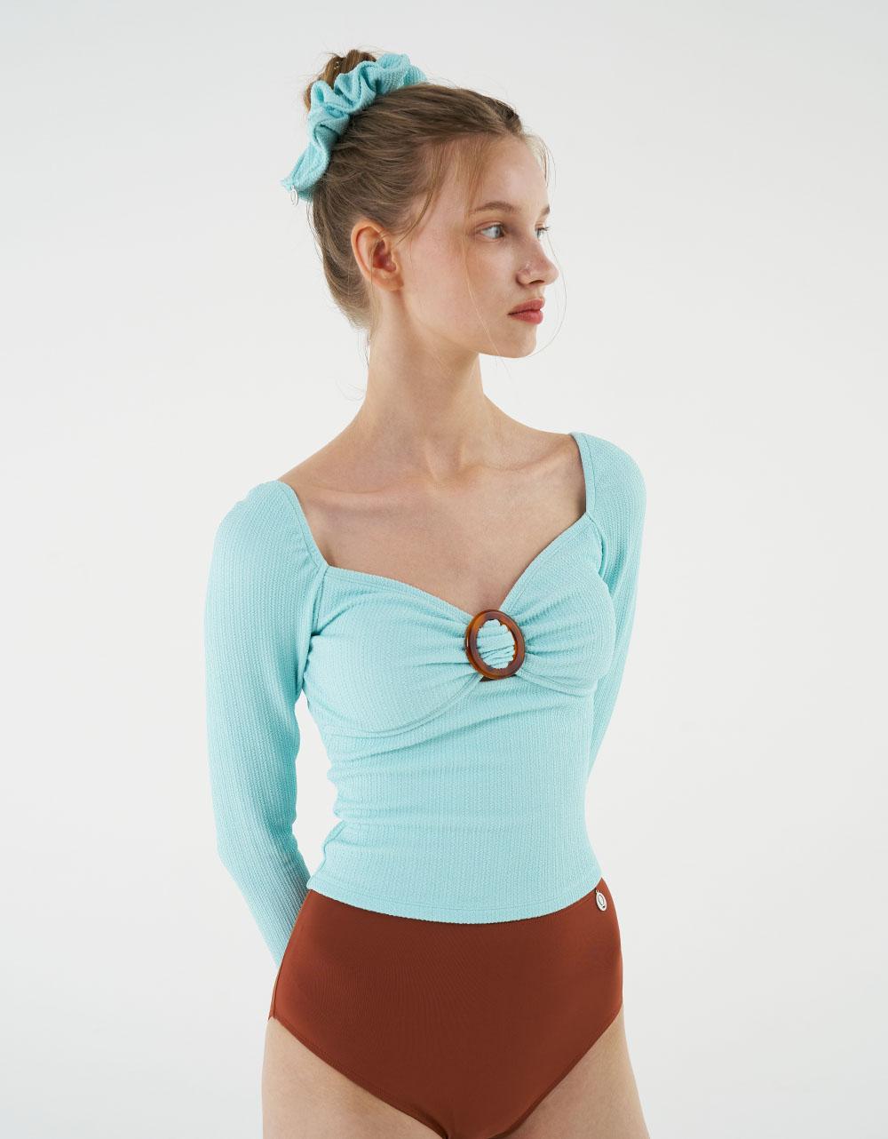 하트넥 볼드링 래쉬가드 세트 민트