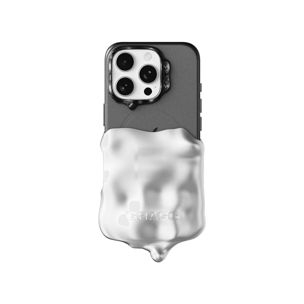 DOUBLE LAYERS CASE - CLEAR BLACK /CHROME