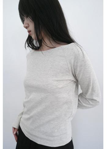 에프터먼데이 boat-neck raglan long top (3c)