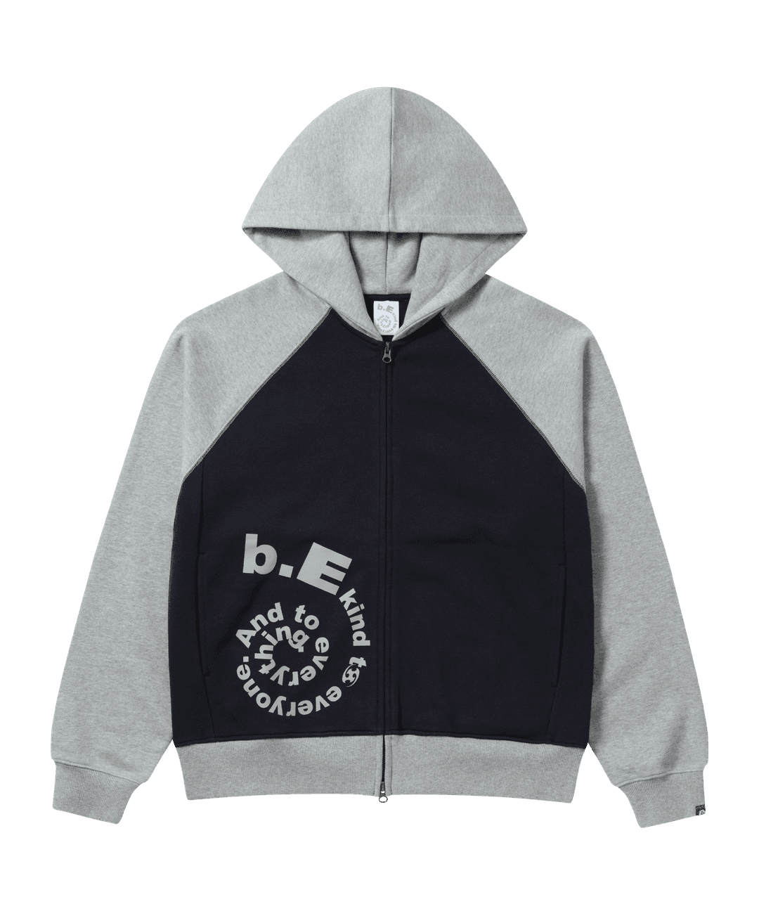 SAN SAN X b.E ZIP-UP HOODIE [NAVY]