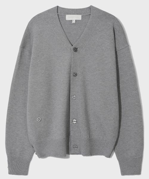솔리드 3-WAY 버튼 가디건 [GRAY]_SECD003GRAY