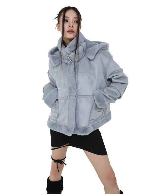 HOOD MUSTANG(BLUE GREY)