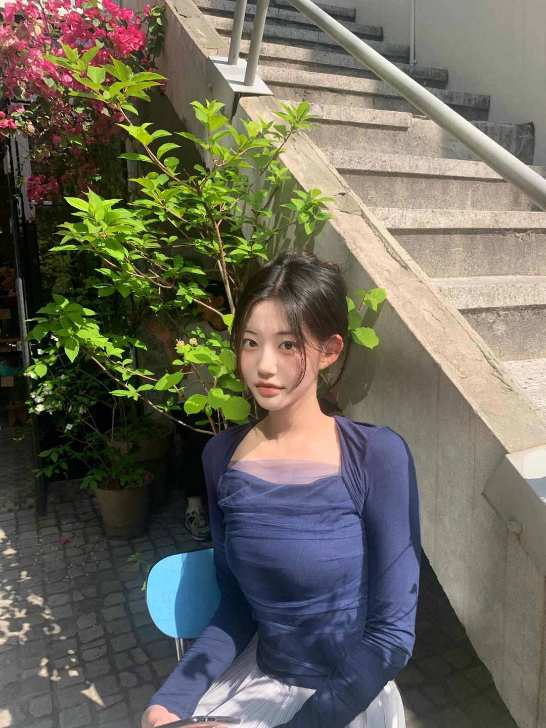 (pre-order)anne bolero long sleeve - navy