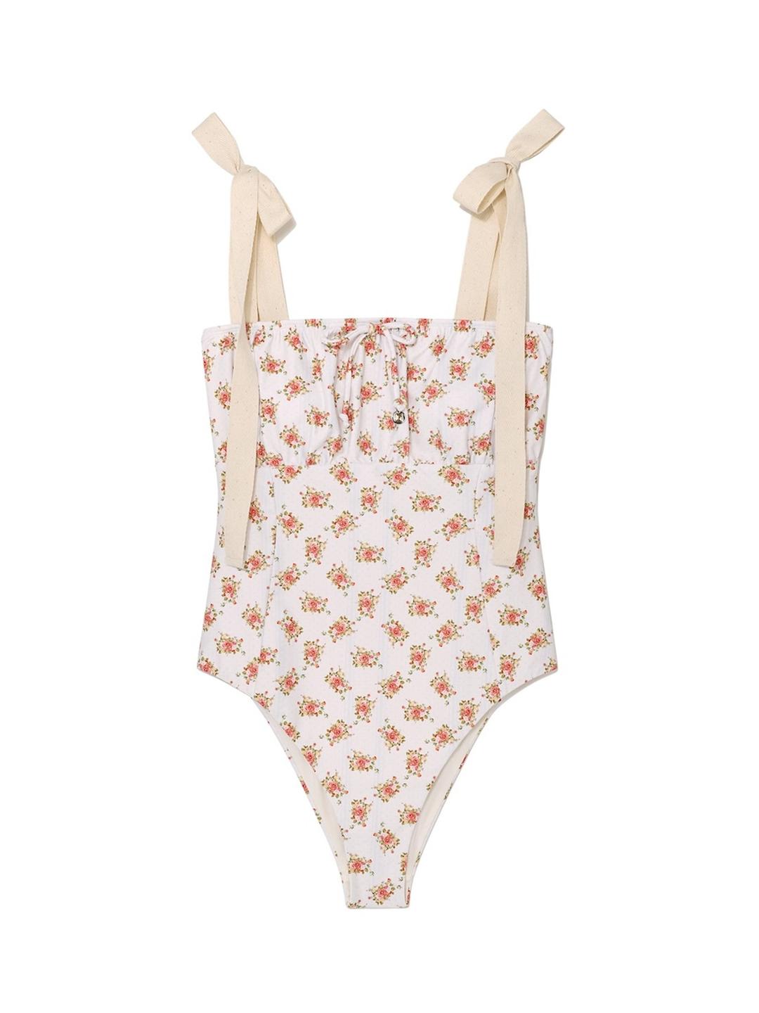 ONE PIECE SWIMSUIT (CREAM BOUQUET)