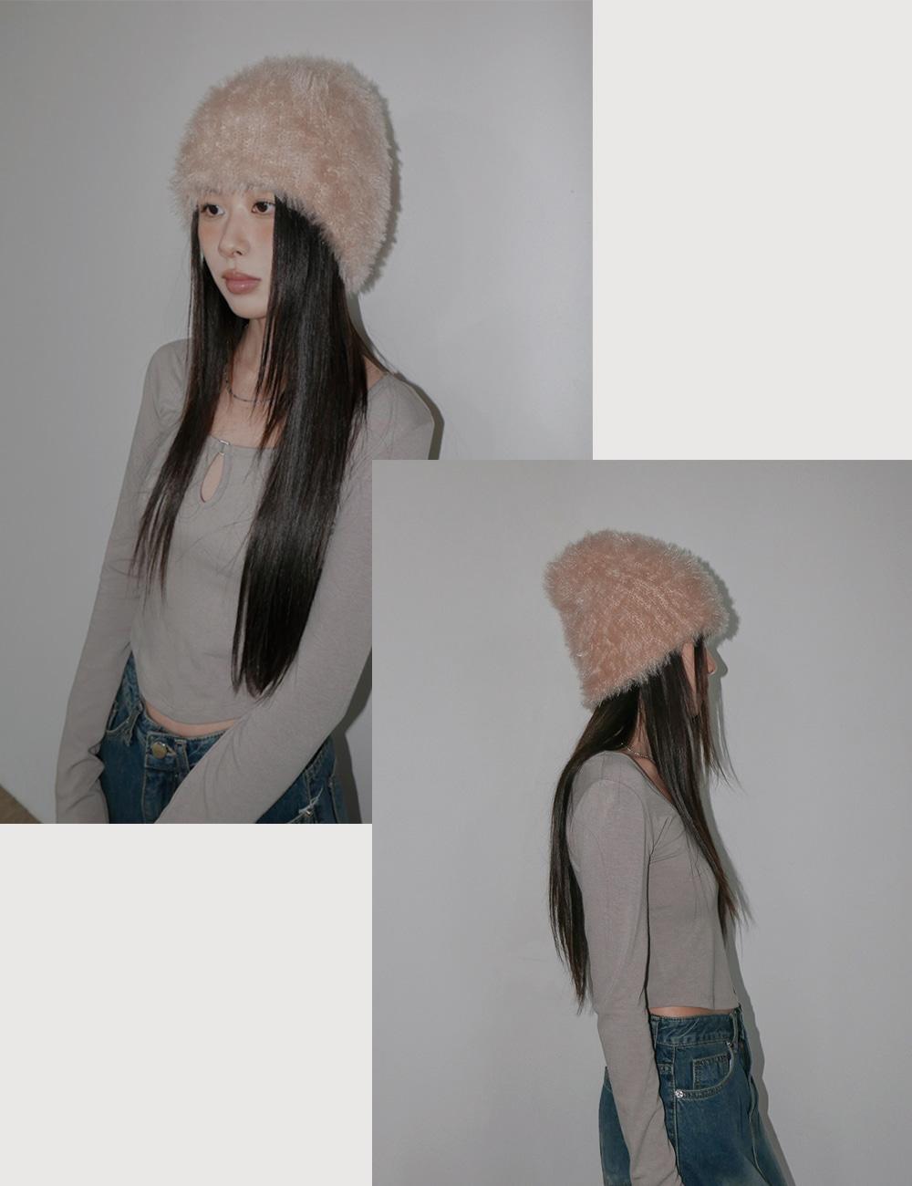 FUR KNIT BEANIE / 퍼 니트 비니