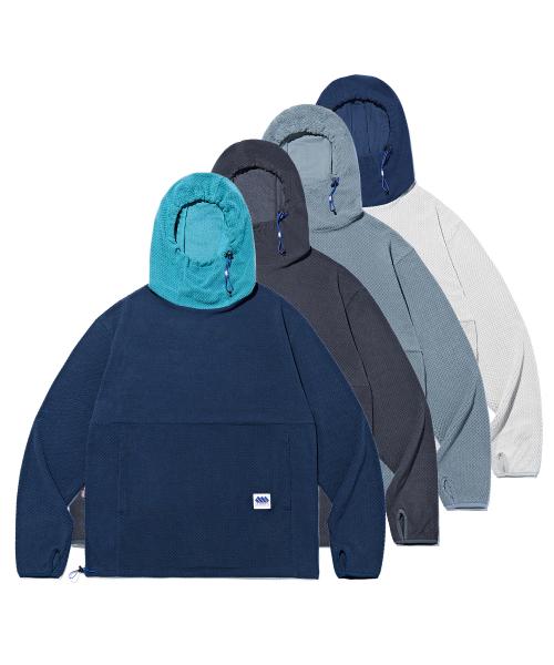 [4COLORS] 지그재그 퍼니 풀오버 후디