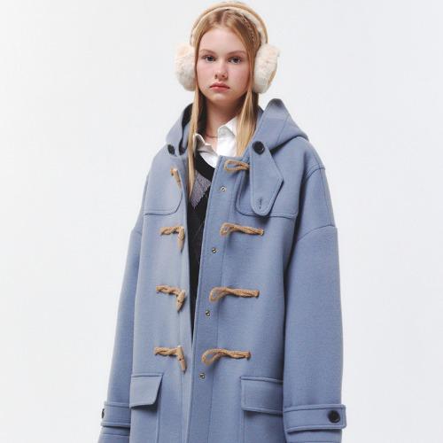 [10/24 예약배송]Oversized Duffle Coat(ASH BLUE)