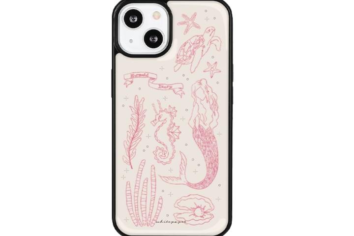 EPOXY BUMPER CASE / MERMAID DIARY PINK