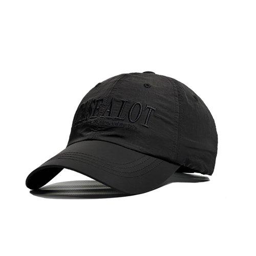 Nylon ball cap - black