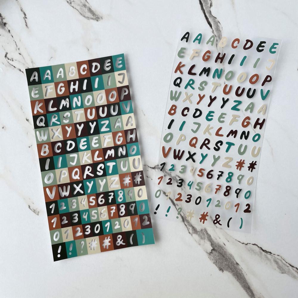 [마이시리즈] 손글씨 알파벳 스티커 (3colors)_마지막 재입고