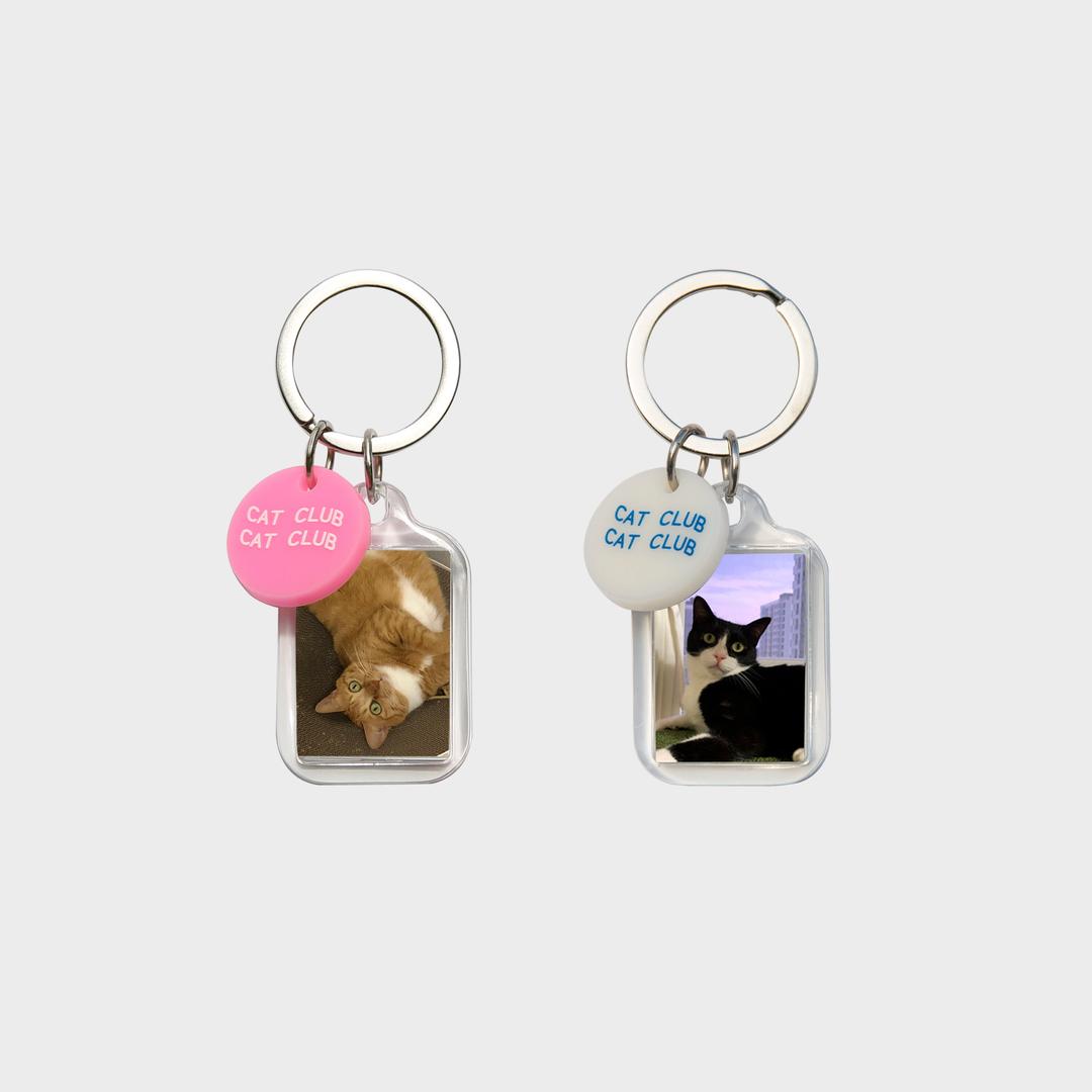 Cat Club Photo Keyring