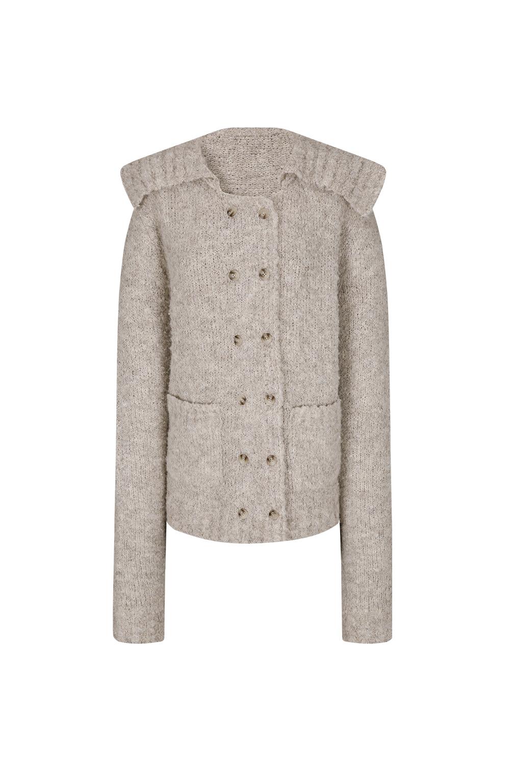 더블 세일러 니트 코코아