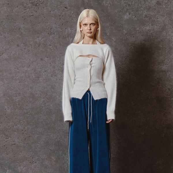 (2차 리오더) PIPING VELVET JOGGER PANTS - DARK BLUE