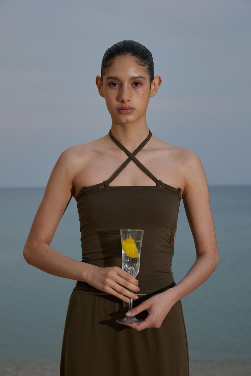 Connect sleeveless (khaki)