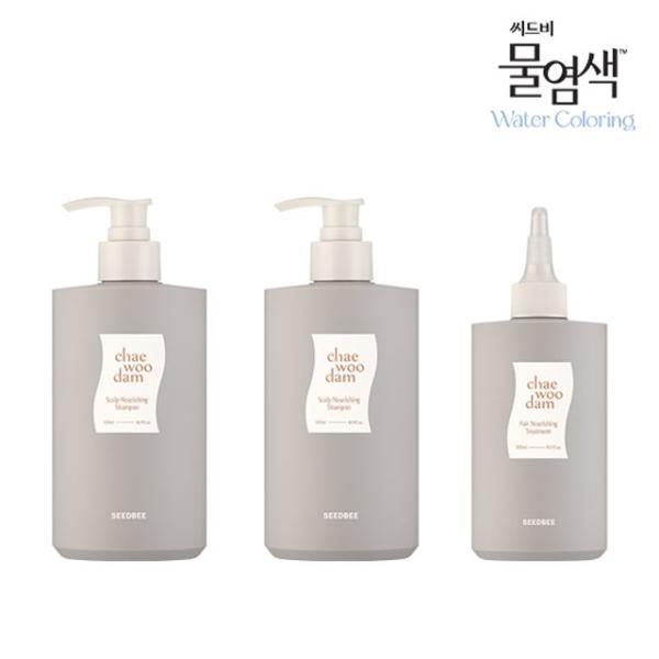NEW 씨드비 두피영양 샴푸 500mlX2+모발영양 트리트먼트 300ml