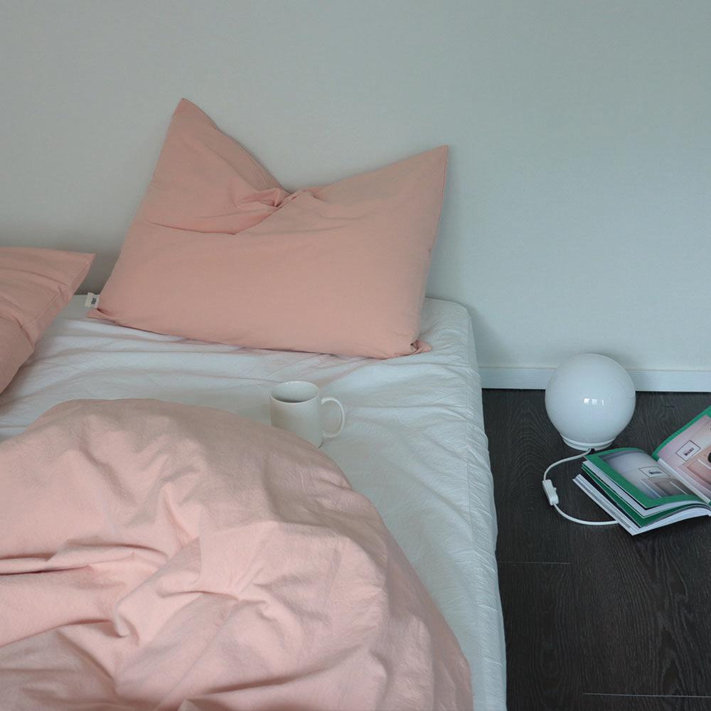 Pink cotton bedding set