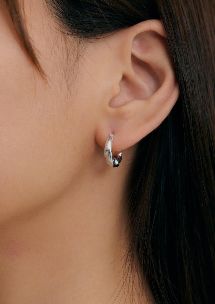 cloth texture earring