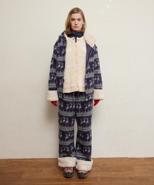 Nordic Fur Pants, Violet