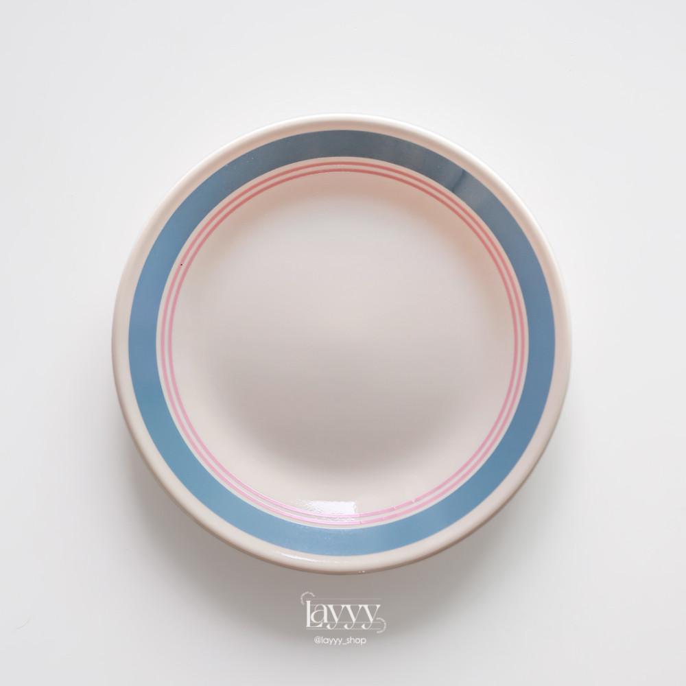 빈티지 코렐 코닝웨어 콜로니얼 블루 브레드 플레이트 접시