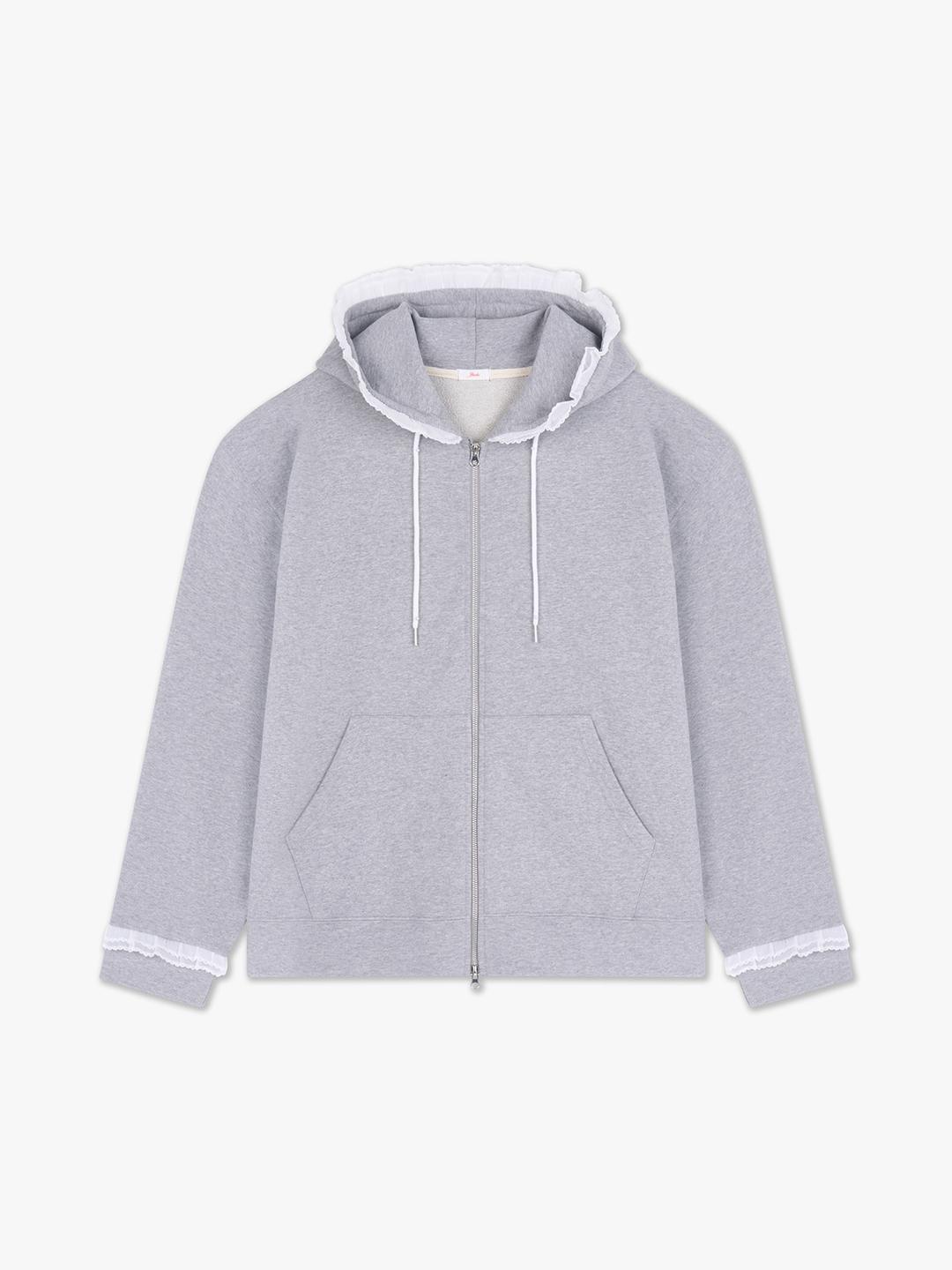 DREAM HOOD ZIP-UP_GRAY