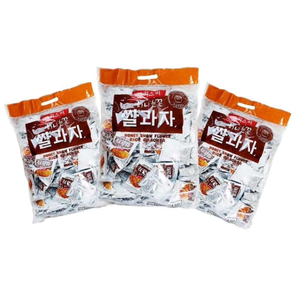 크리스피 허니눈꽃 쌀과자 920g 단품 세계과자점 조청유과 쌀로별