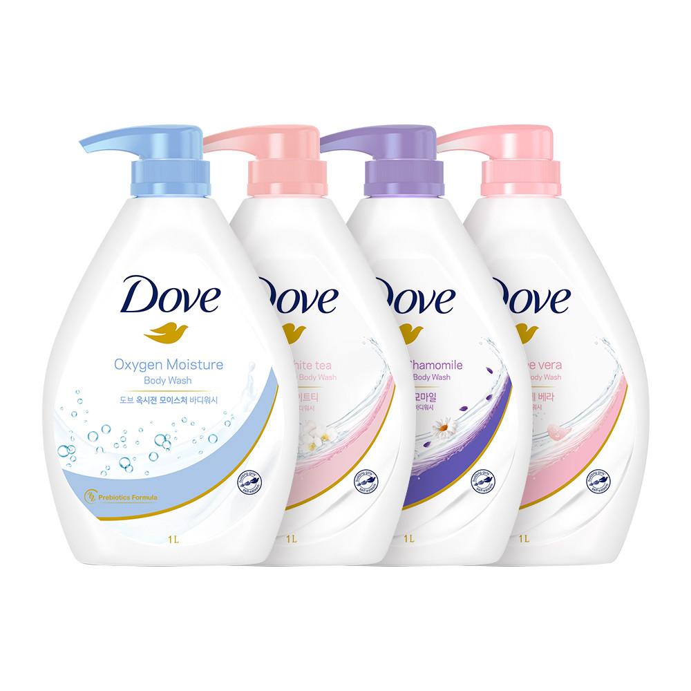 도브 라이트 샤워 바디워시 1L 2개