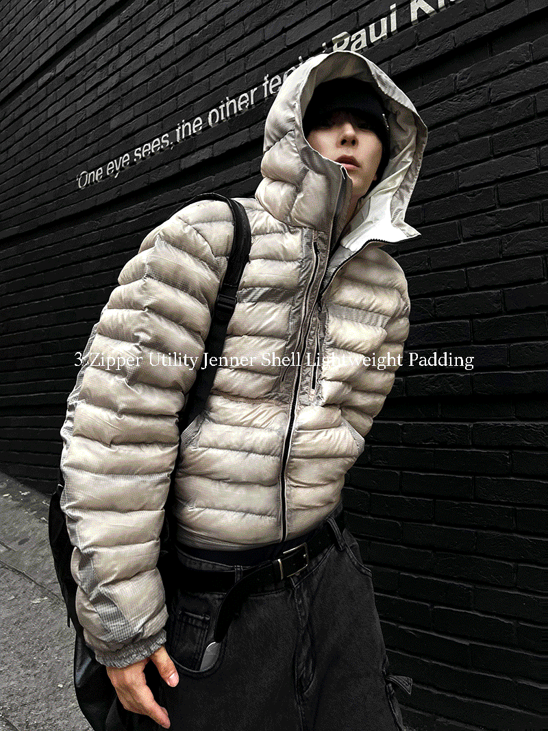 [이번주만 50%] 세미크롭🩶쉐도우 제너쉘 테크 그라데이션 경량 패딩🩶