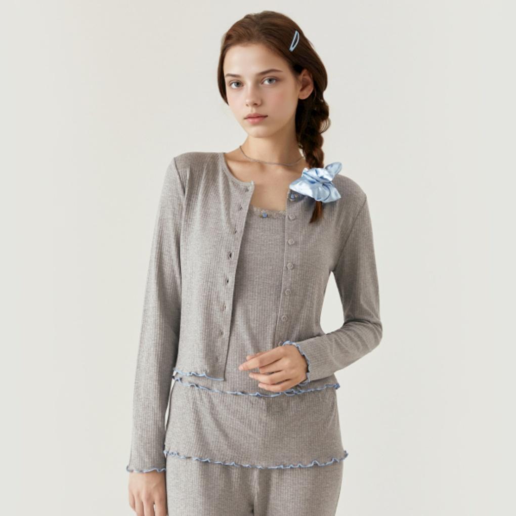 [내추럴하이틴] 골지 라운드 가디건 EBPPF4T11M