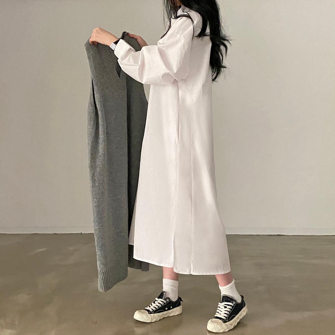 페퍼 셔츠 롱원피스