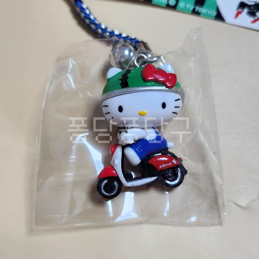 산리오 수박모자 오토바이 키티 키티 스트랩형