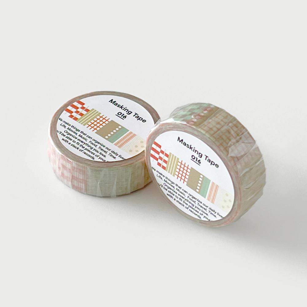 masking tape 016 컬러 패턴 다꾸 마테 데코테이프 마스킹테이프