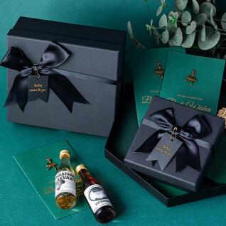 패키지 고급 선물 박스 리본 포장 상자 쇼핑백 세트