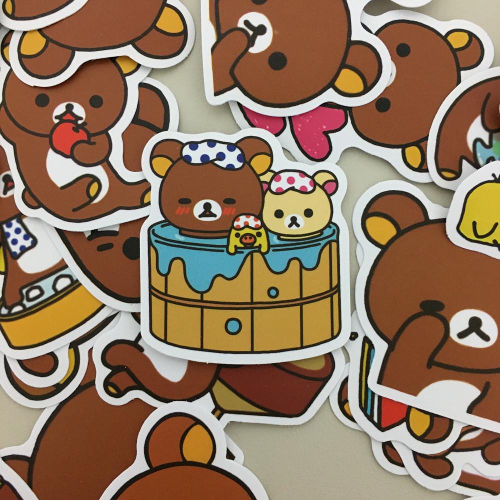 리락쿠마 조각 스티커 50pcs : 토로롱집