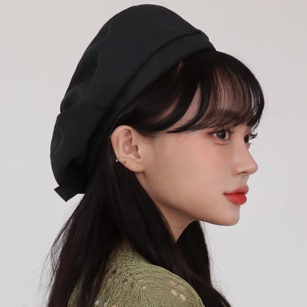 폴리 베레모 봄 무지 사이즈조절 빵모자