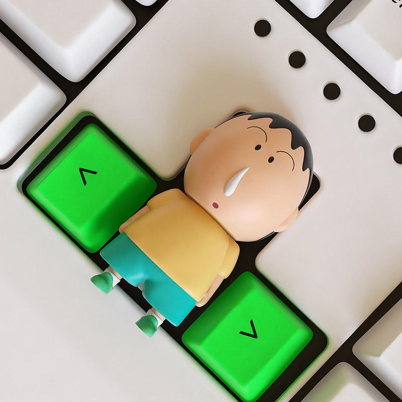 짱구 맹구 흰둥이 부리부리대마왕 키캡