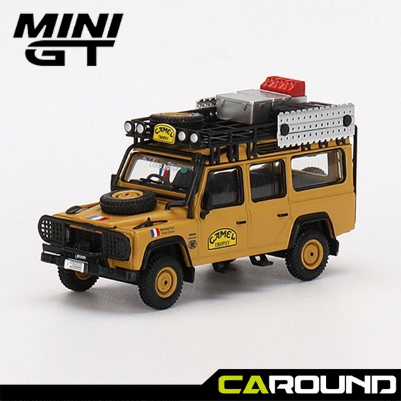 미니지티(463) 1:64 랜드로버 디펜더 110 1989 카멜 트로피 아마존 - 팀프랑스