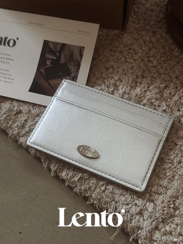 슬로우앤드 [NEW COLOR!] #LENTO. minimal card wallet (소가죽) - 6 color