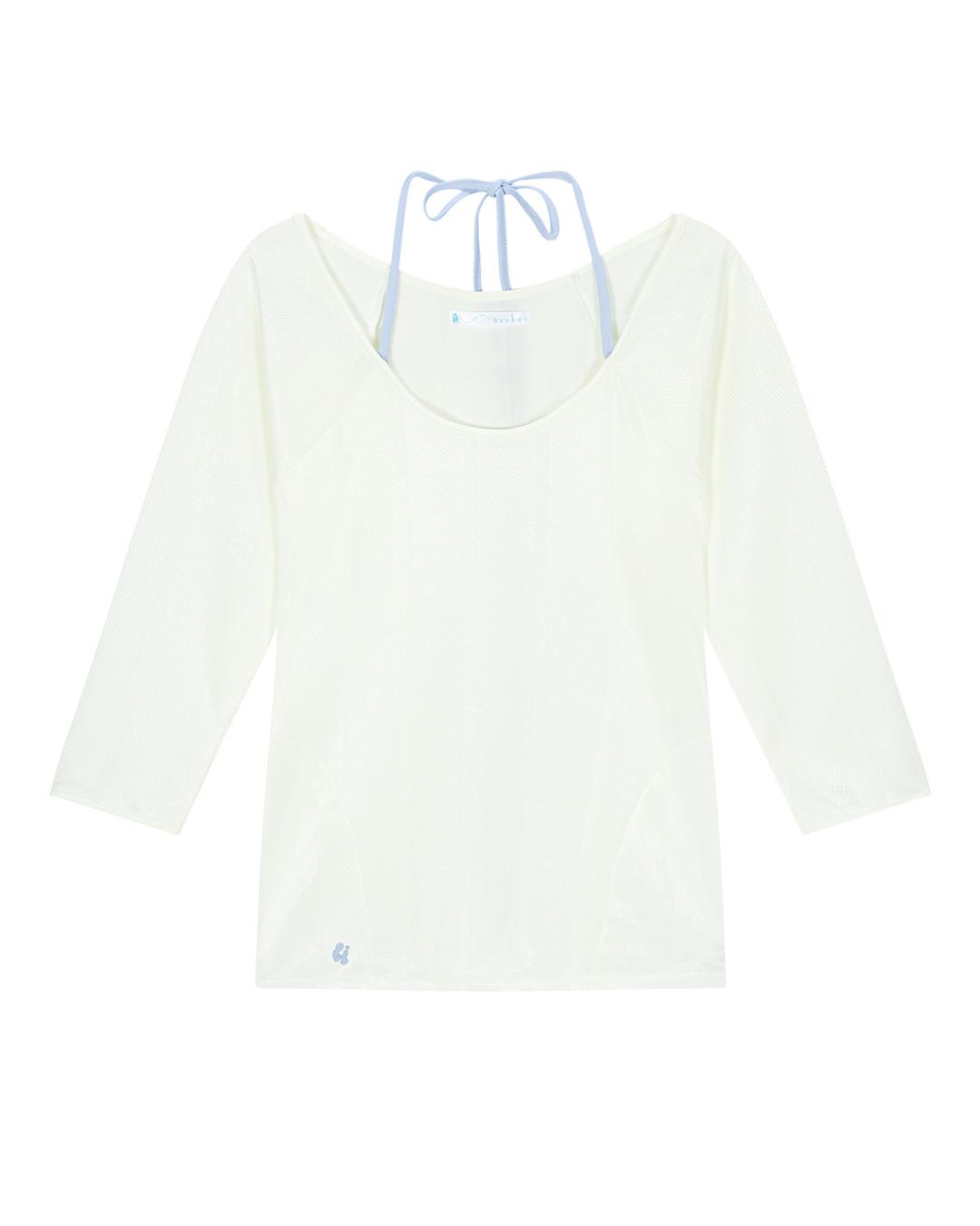 REMOVABLE STRAP SHINY TOP _ LEMON & BLUE