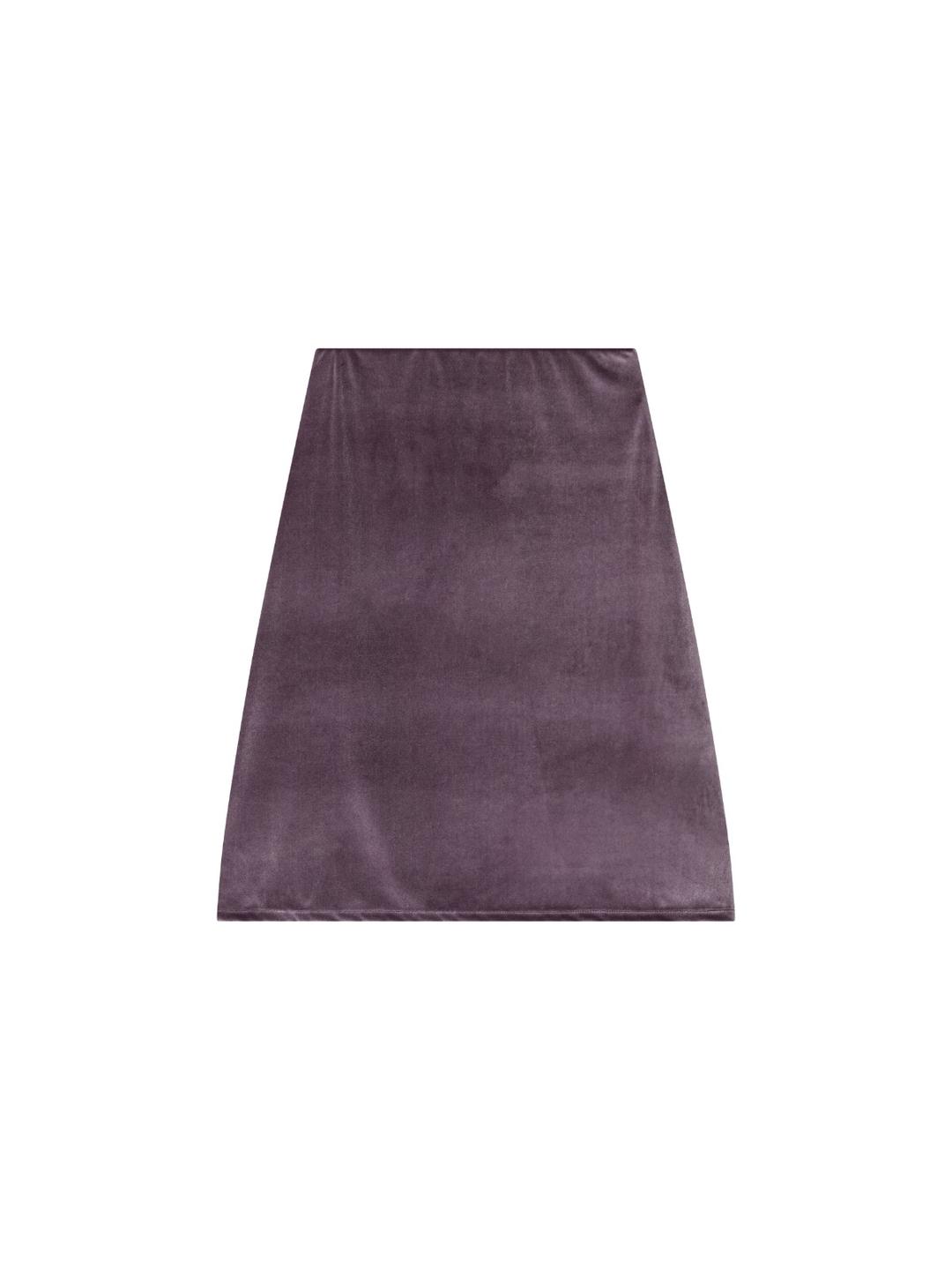 Velvet Midi Skirt - Dusty Lavender